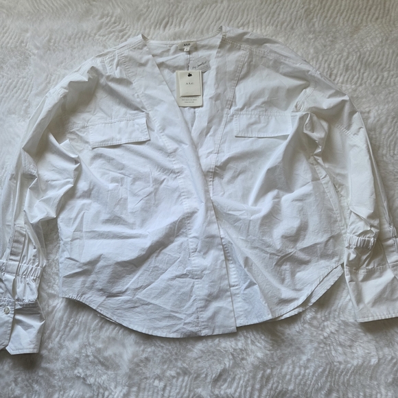 A.L.C. White Colette Top Size 4 - Picture 7 of 16
